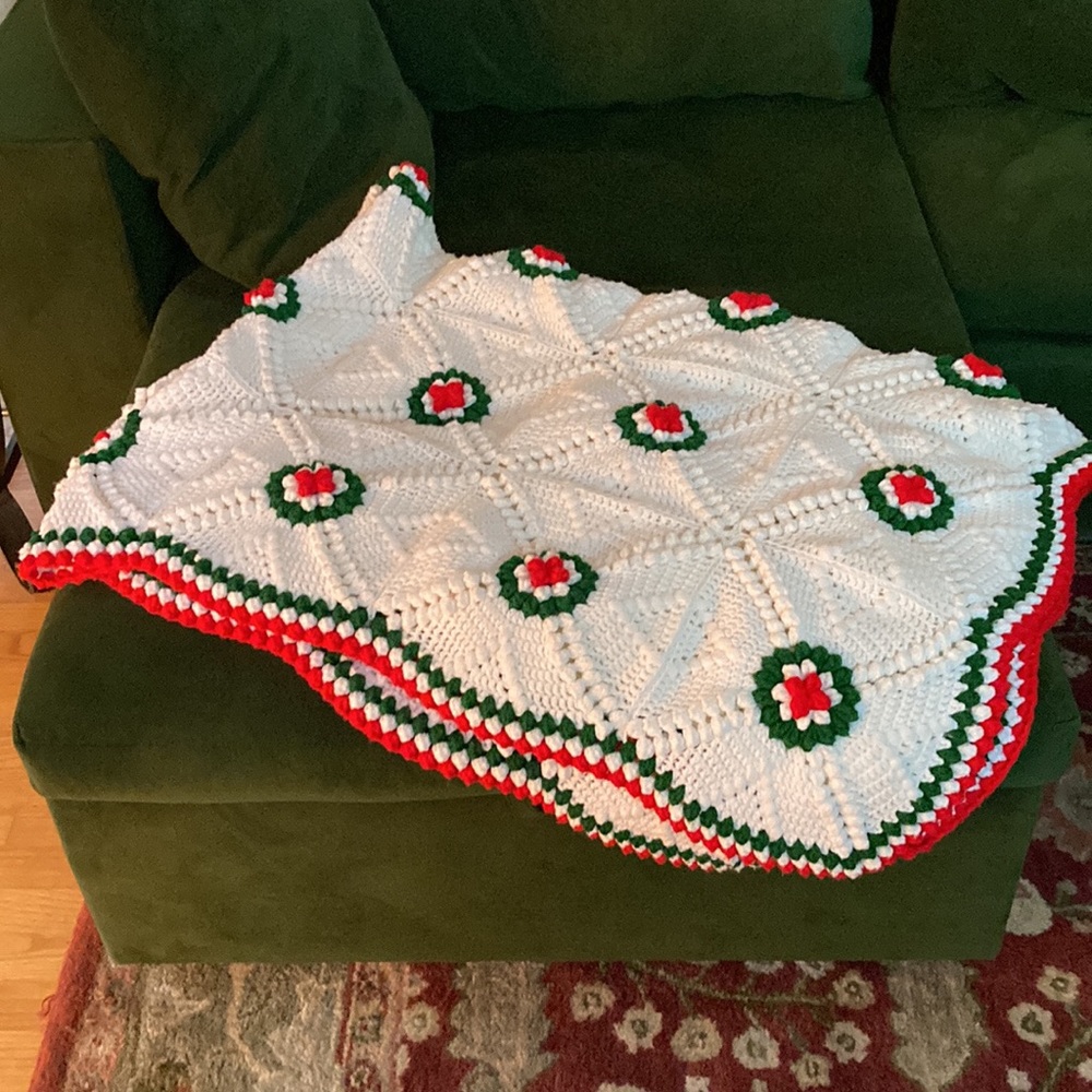 Handmade Christmas throw